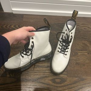 Doc Marten white boots, worn twice